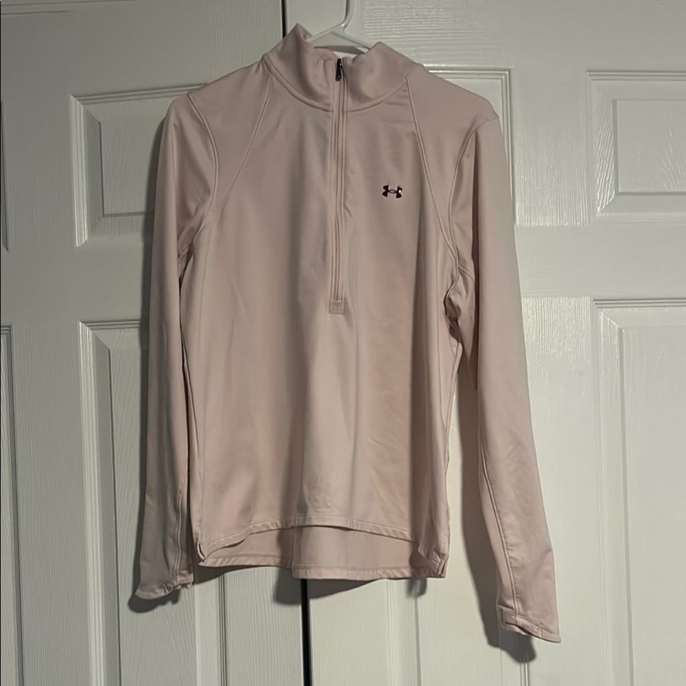 Under Armour Light Pink Quarter-Zip Pullover